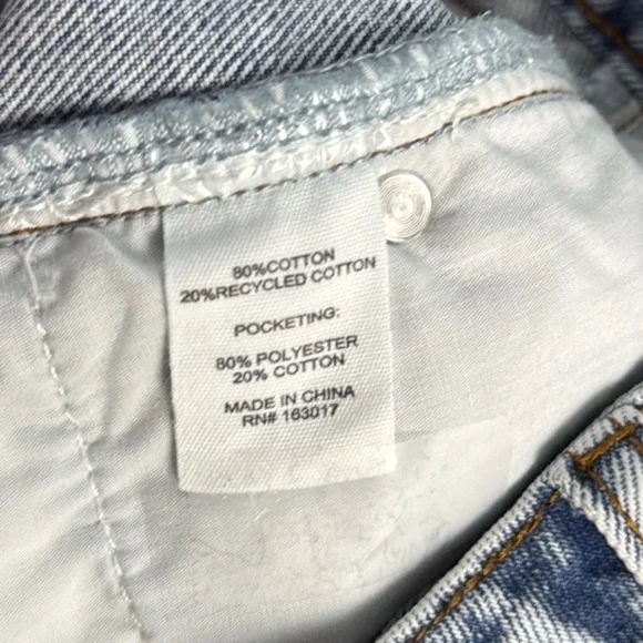 Princess Polly Laurena Denim Shorts. High Rise. Light Wash. Size 2. NWT. - Picture 13 of 14